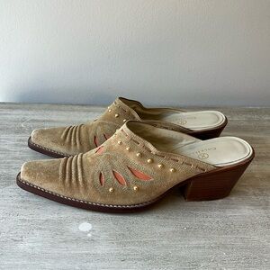 Cole Haan Suede Leather Mules